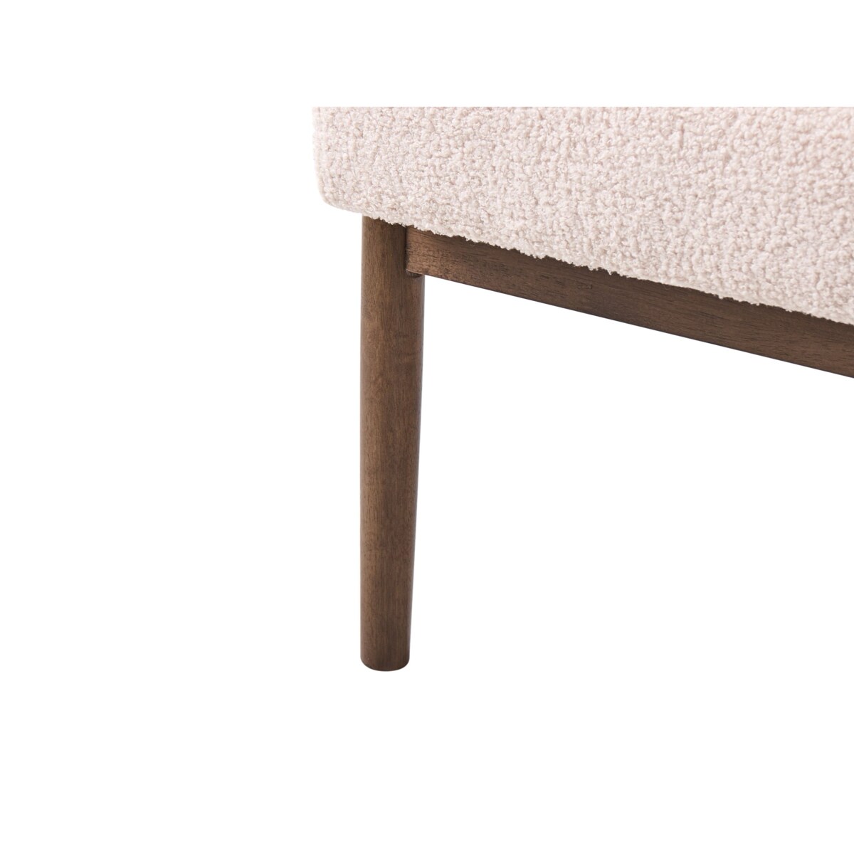 Sofa dla 2 osób ESRUM Boucle Ciemny brąz/ beżowy