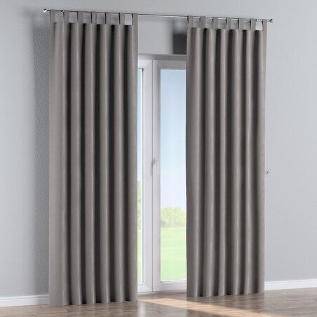 Zasłona na szelkach 1 szt. 130x260 gołębi szary