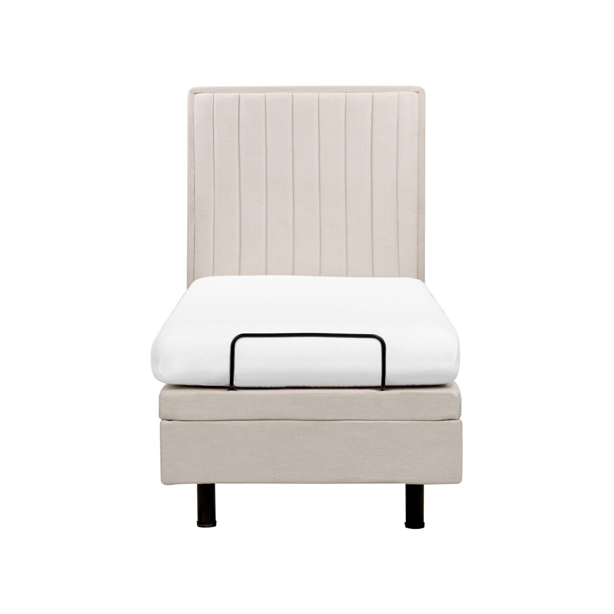 Łóżko regulowane DUKE II 80 x 200 cm Jasnobeżowy