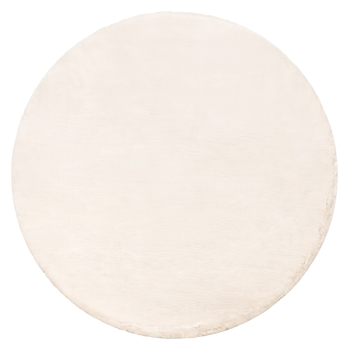 Dywan TEDDY NEW sand 52 koło Shaggy beż koło 200 cm