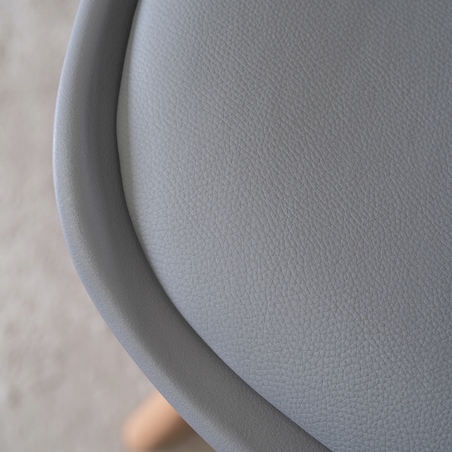 Krzesło Kuchenne Skandynawskie Szare Do Jadalni Kuchni Salonu Dąb SCANDI