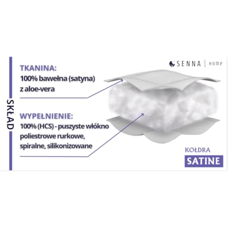 Kołdra całoroczna 155x200 SATINE Senna Home