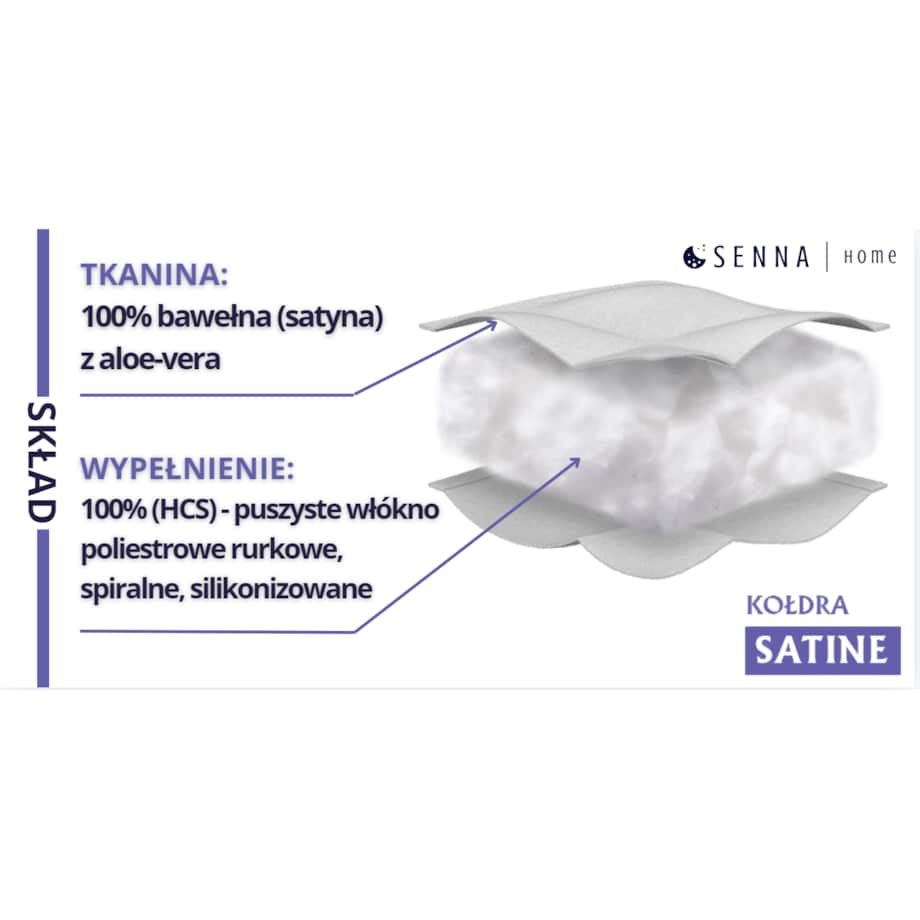 Kołdra całoroczna 155x200 SATINE Senna Home