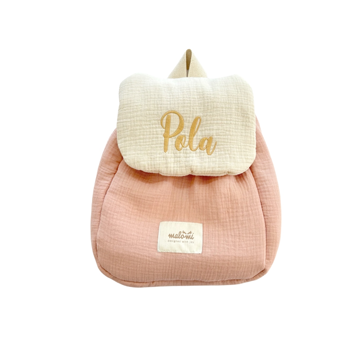 Plecak muślinowy pink