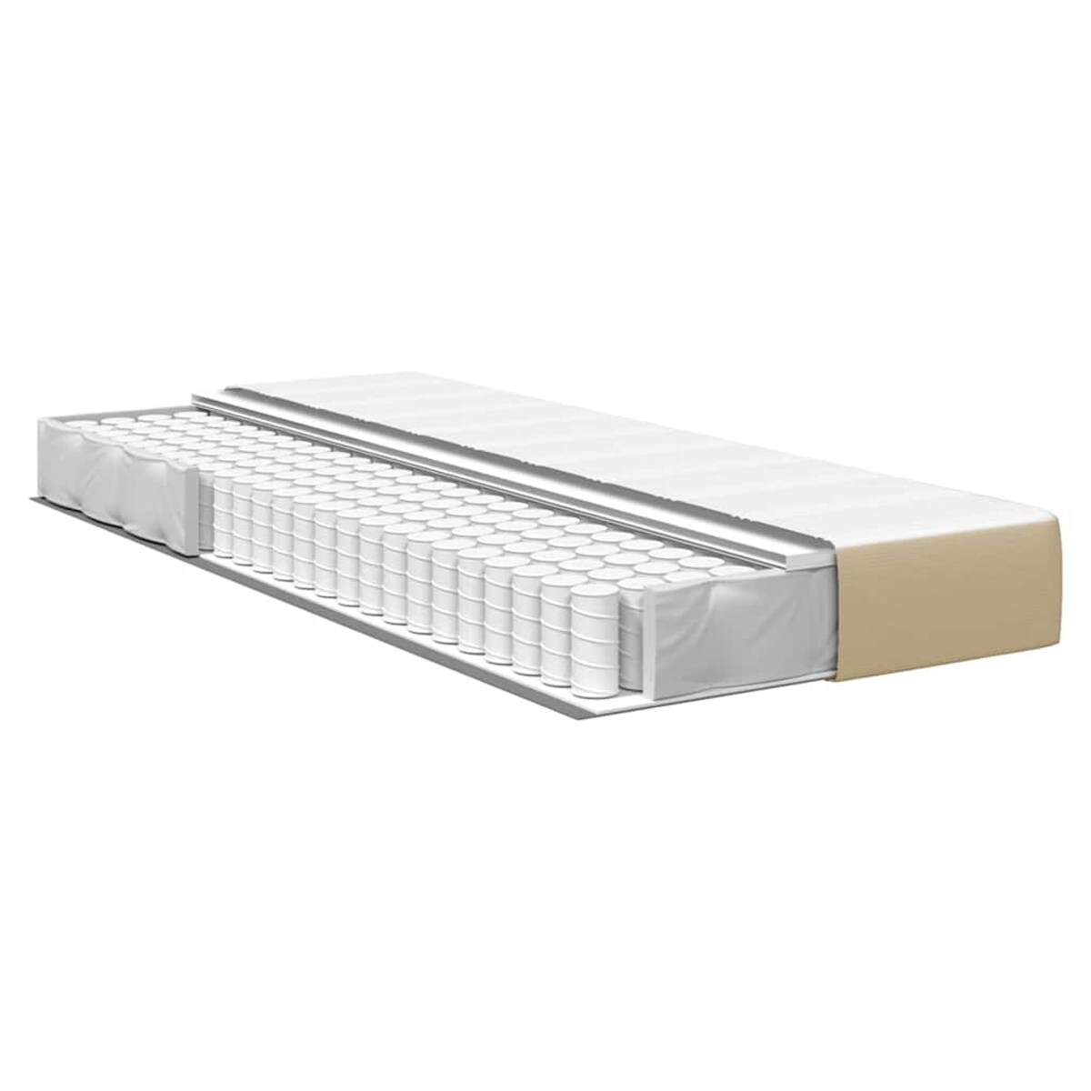 vidaXL Materac do łóżka z materacem Zielony 80 x 200 cm tkanina