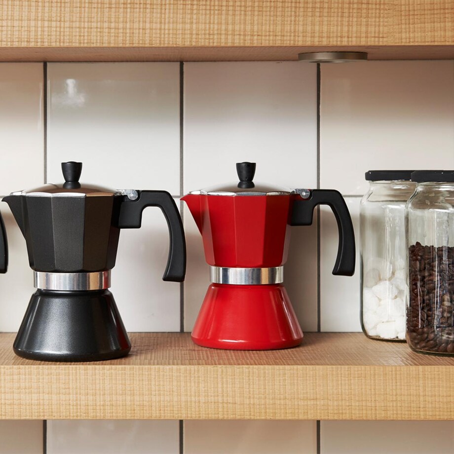 Kawiarka włoska Tivoli 6 cups - czerwona / Leopold Vienna