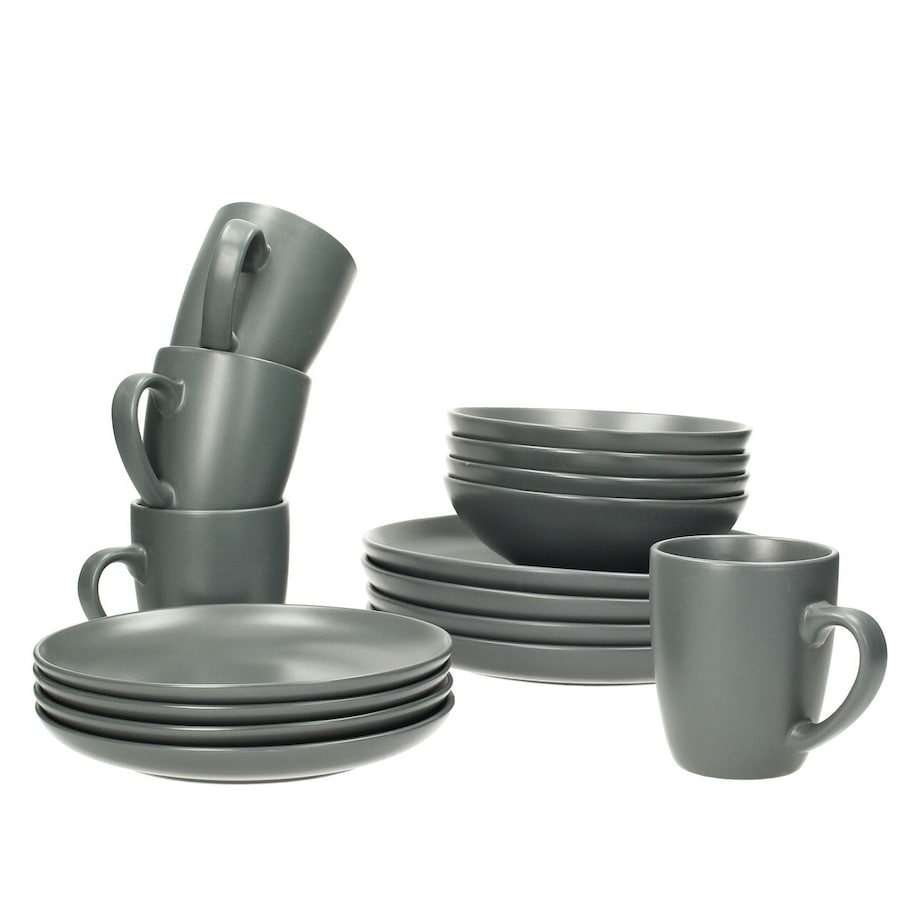 Komplet naczyń Vivo Dark Grey 4/16, 28 x 24 x 28 cm