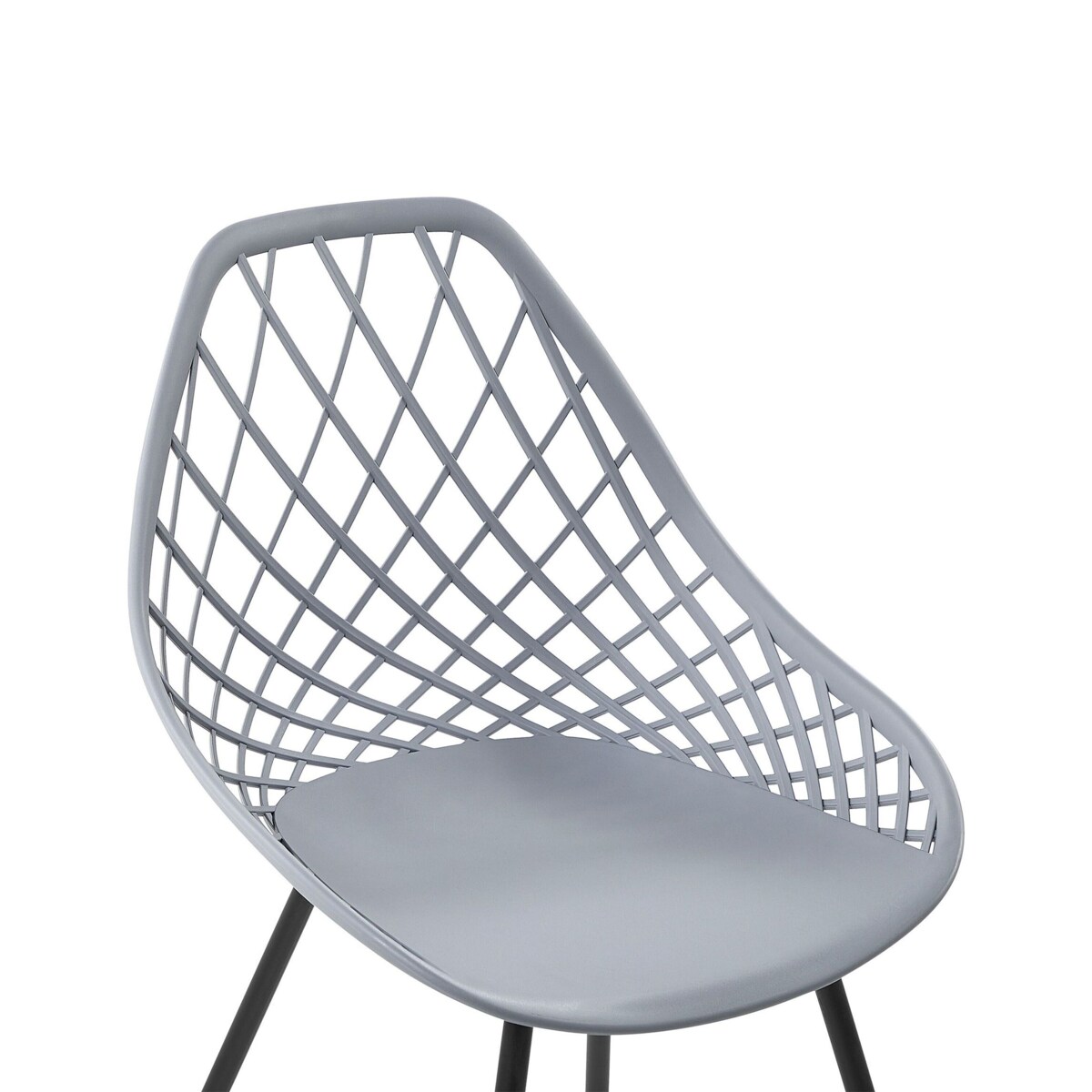 Zestaw 2 krzeseł do jadalni szary CANTON