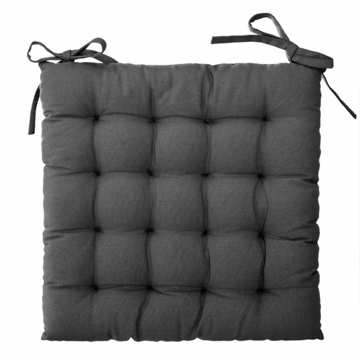 Poduszka na krzesło pikowana z wiązaniem OTTO, 38 x 38 cm