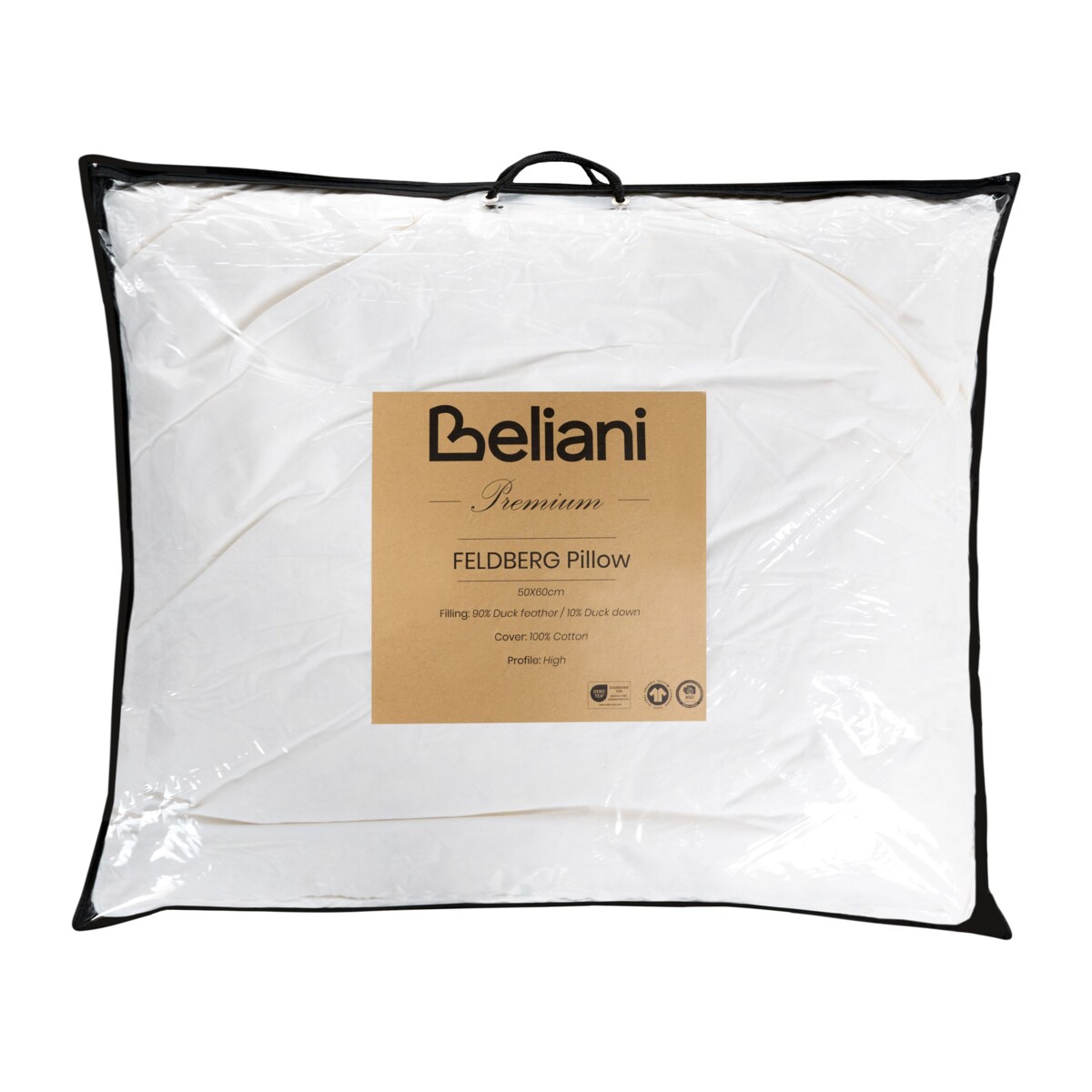 Zestaw 2 poduszek FELDBERG Wysoka 50 x 60 cm Biały