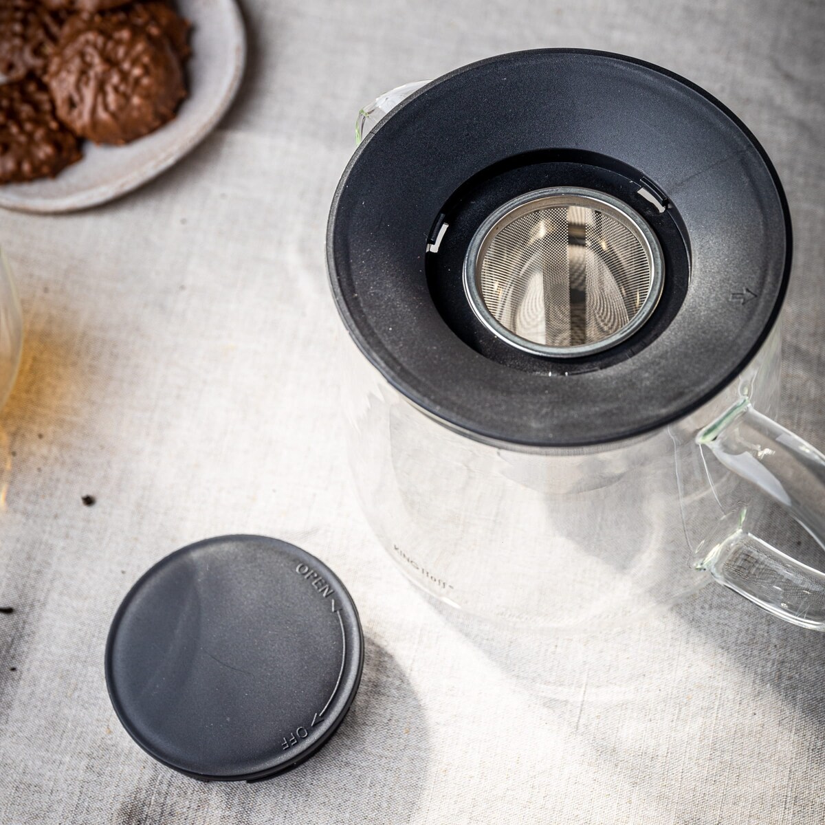 Dzbanek zaparzacz do herbaty kawy 1.0L KINGHOFF