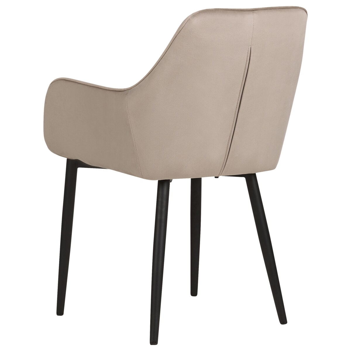 Krzesło do jadalni Zestaw 2 Welur Beżowoszary WELLSTON