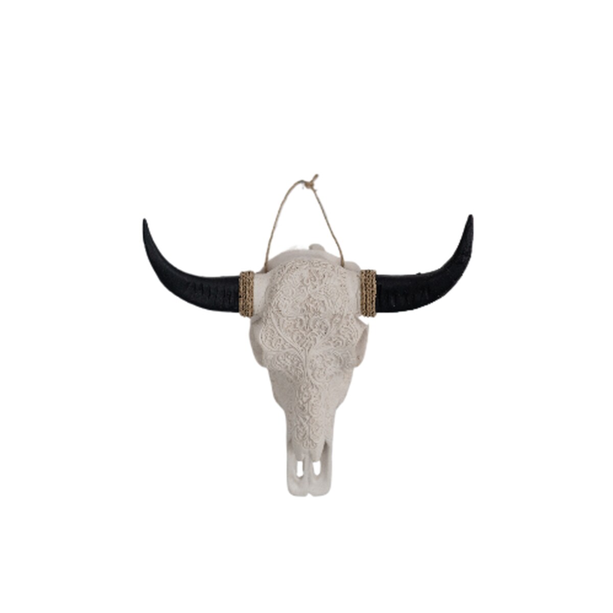 DEKORACJA GŁOWA BYKA BIAŁA S