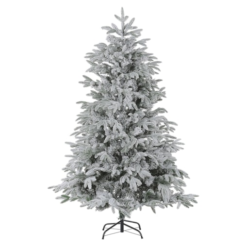 Ośnieżona sztuczna choinka 180 cm biała BASSIE