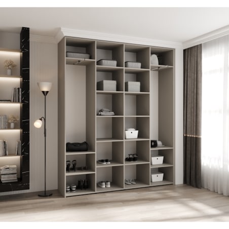 Szafa czterodrzwiowa Como 1 200 gł.40 kaszmir+złoty