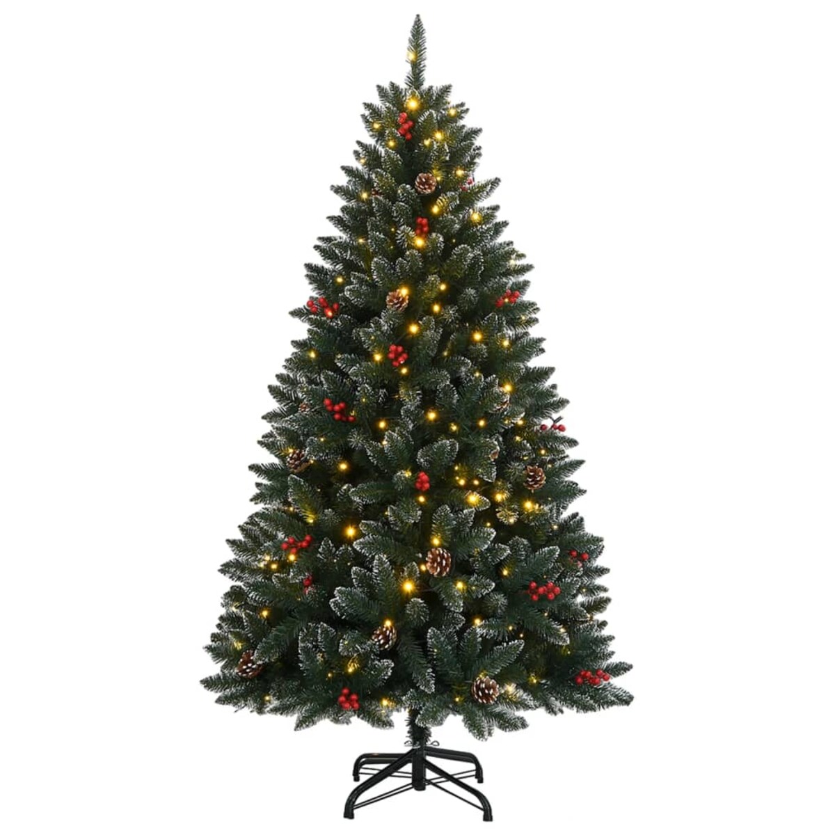 vidaXL Sztuczna choinka, 150 lampek LED, 120 cm
