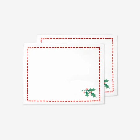 Podkładki świąteczne - Minimalistyczna jemioła