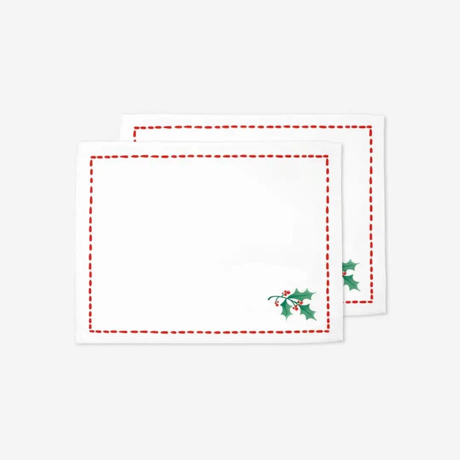 Podkładki świąteczne - Minimalistyczna jemioła