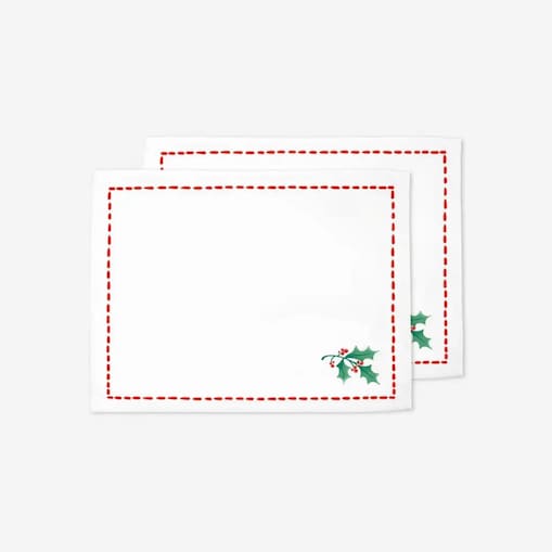 Podkładki świąteczne - Minimalistyczna jemioła