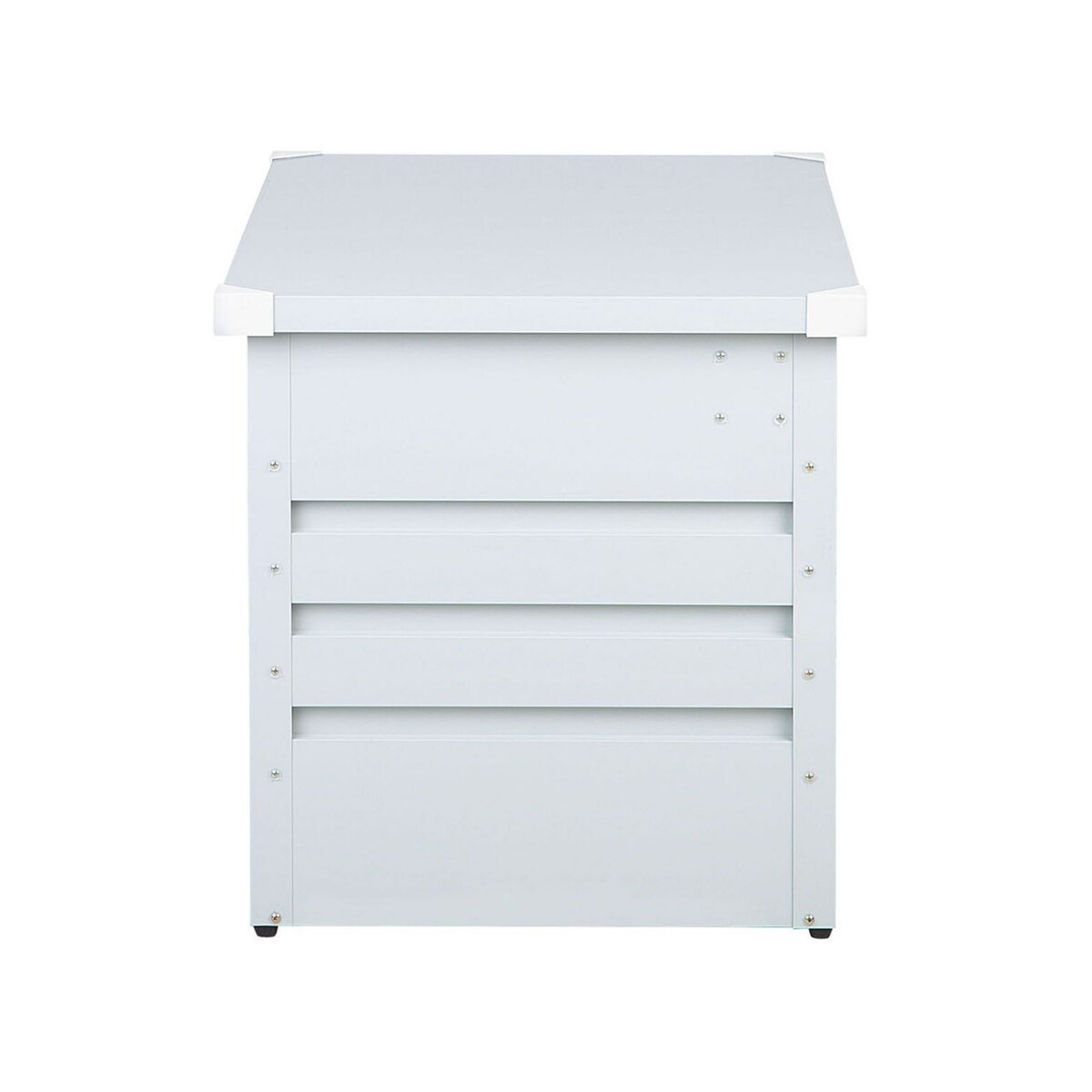 Skrzynia ogrodowa metalowa 600 l jasnoszara CEBROSA