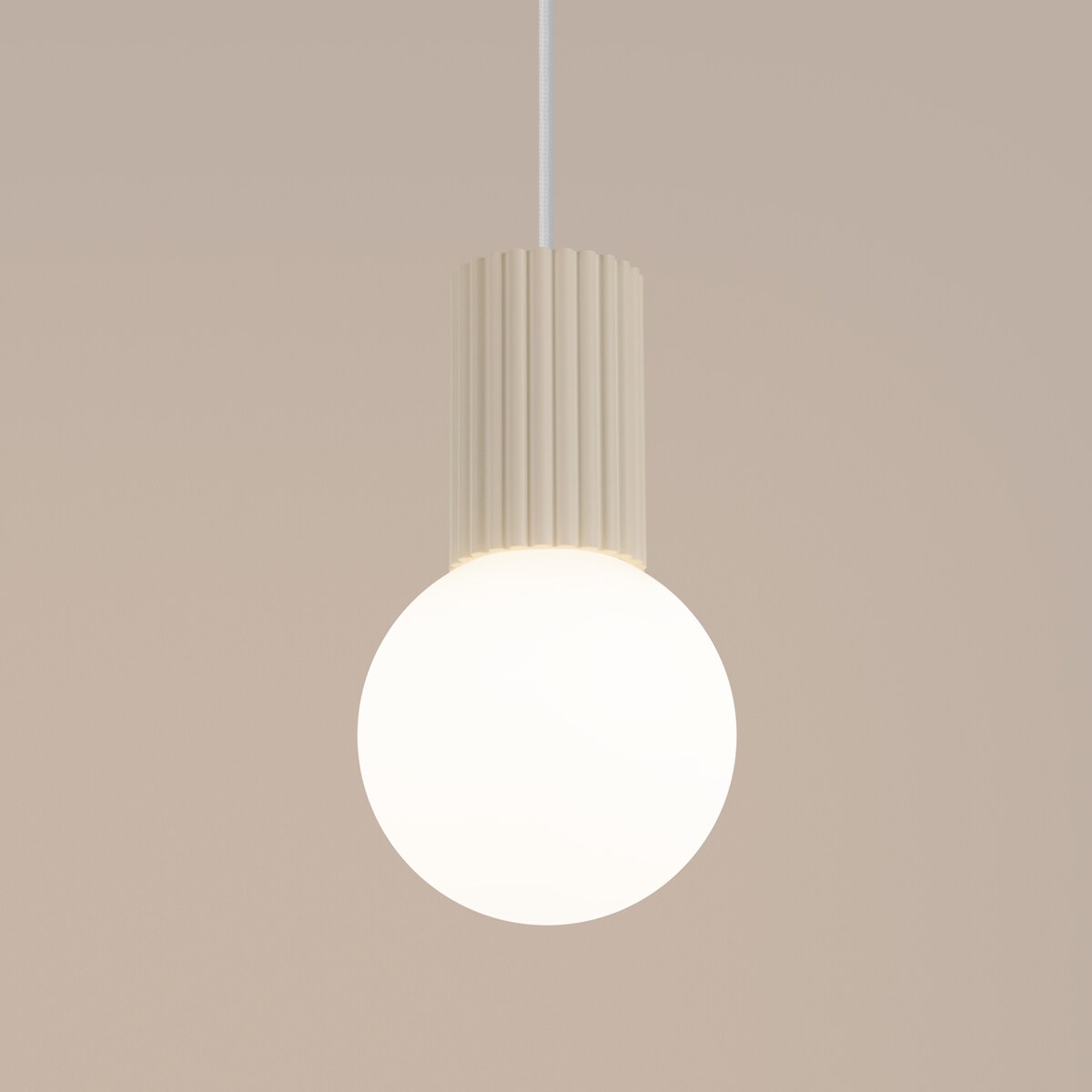 Lampa wisząca HALO 1 beżowa