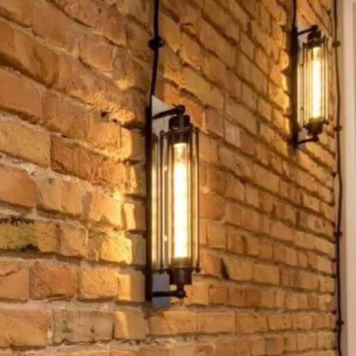 Industrialna LAMPA ścienna RETRO KR-E27 metalowa OPRAWA kinkiet retro czarny, Abigali