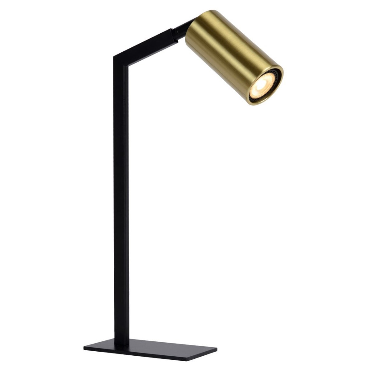 Regulowana LAMPA stojąca SYBIL 45599/01/30 Lucide metalowa LAMPKA stołowa czarna złota