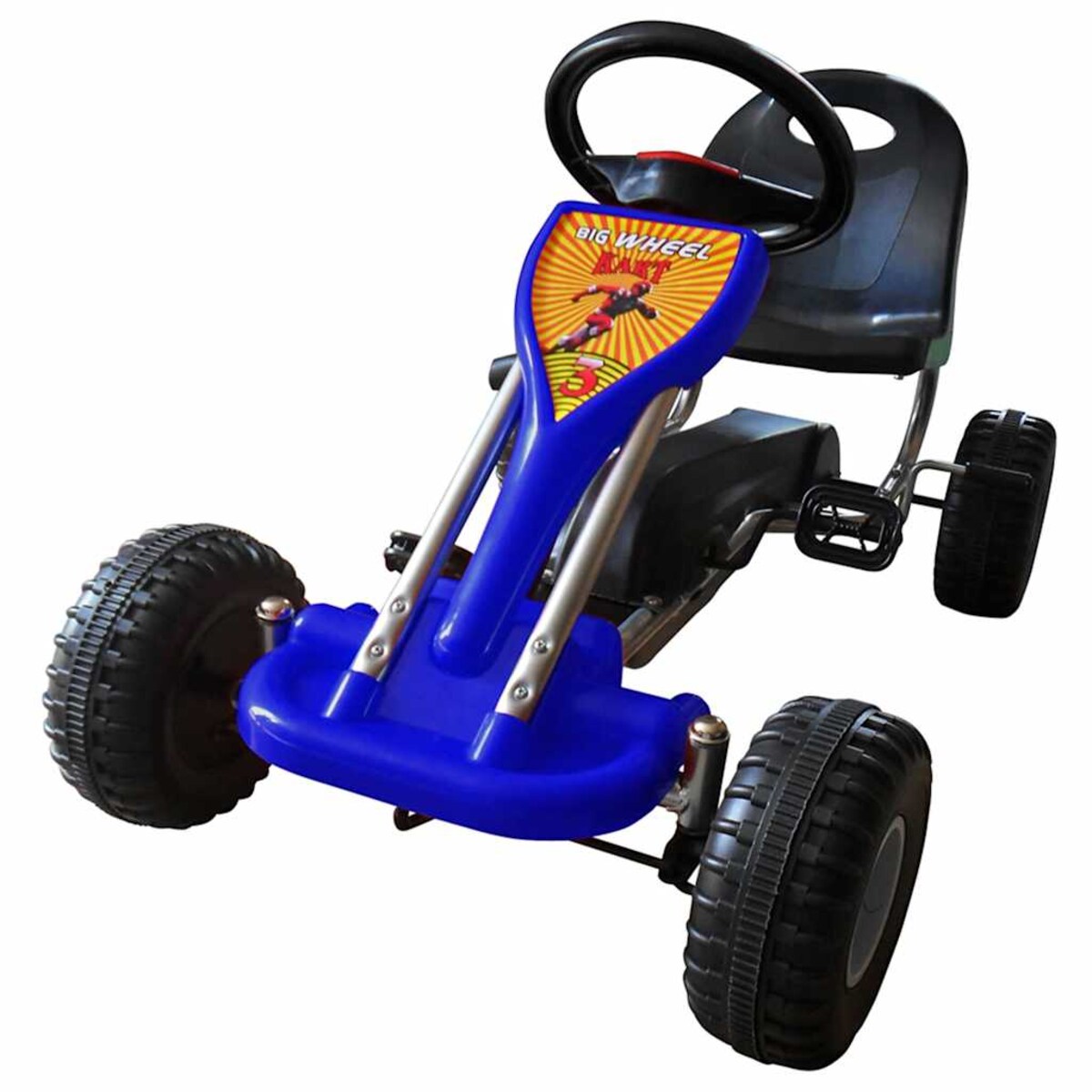 vidaXL Gokart z pedałami, niebieski