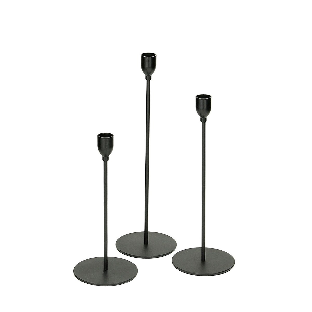 Metalowe świeczniki na świece obiadowe, MALTE