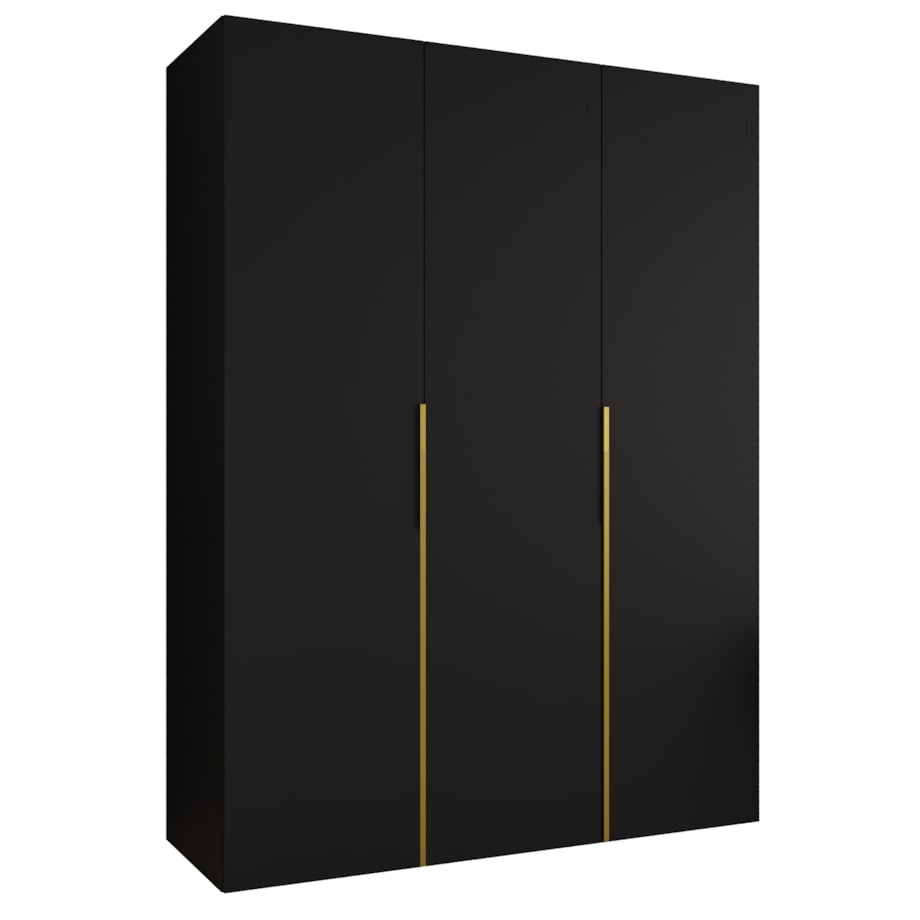 Szafa uchylna otwierana ALICANTE 1 150 wys. 202 cm Czarny + u. Złoty