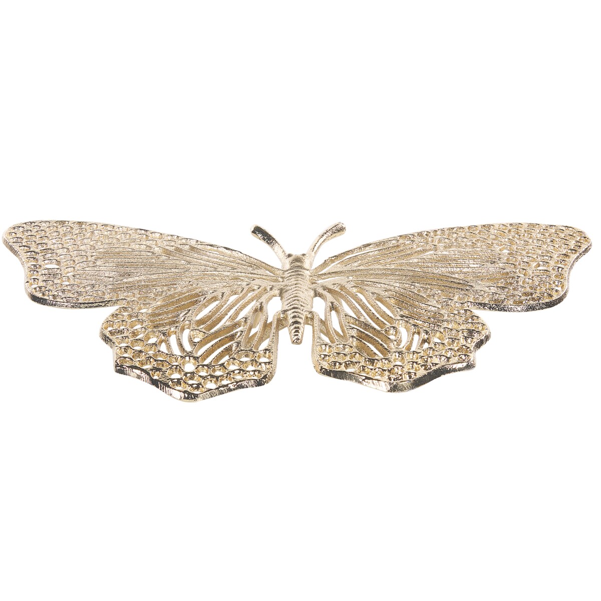 Figurka dekoracyjna Motyl MADIUN Metal Złoty