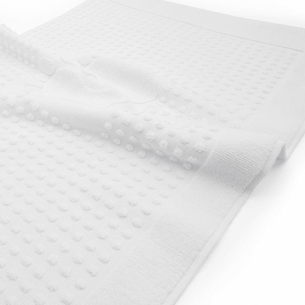 Dywanik łazienkowy 50x70 Stopki, 100% bawełna, kolor biały