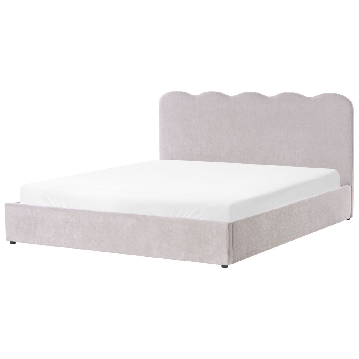 Łóżko z pojemnikiem NANTERRE 180 x 200 cm Beżowoszary