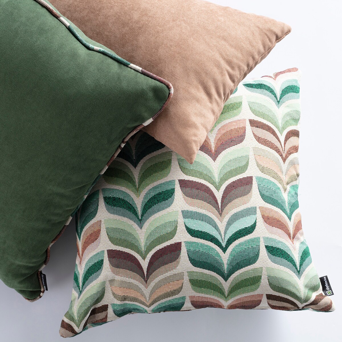 Zestaw poduszek do sypialni Homely Folk green, 43x43/50x50 /47x28 cm