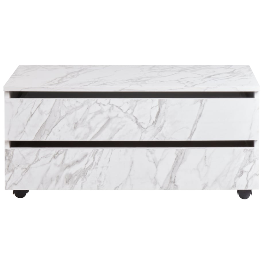 Szafka łazienkowa TERESINA 80 cm Biały marmur