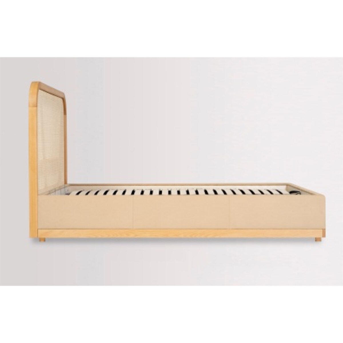 Łóżko Japandi (160X200) w tkaninie Tierra 02