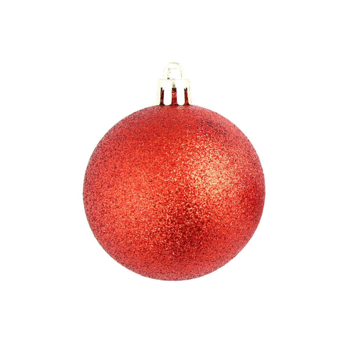 vidaXL Zestaw bombek, 100 elementów, 3/4/6 cm, czerwony