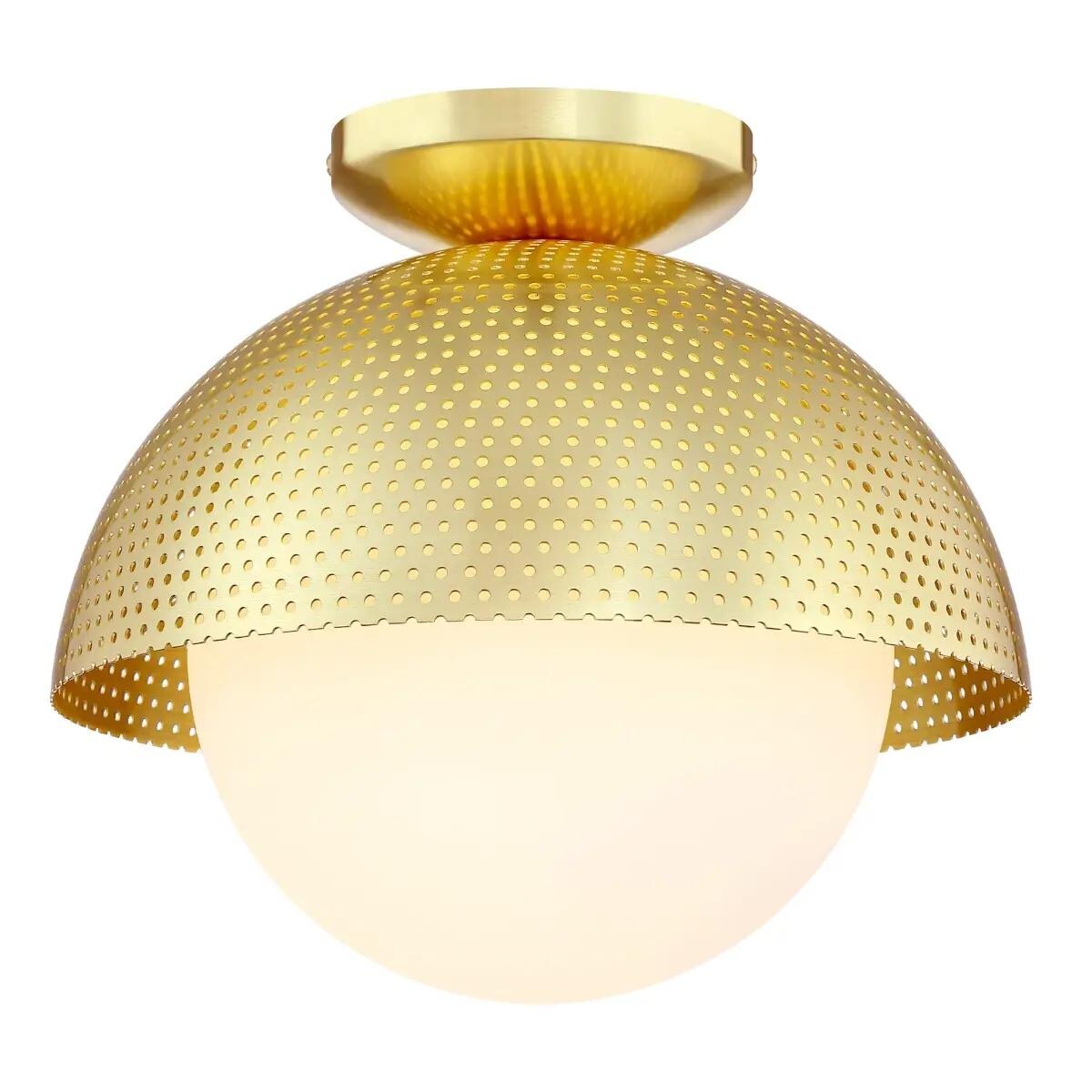 Sufitowa lampa ażurowa Modena C01807BR Cosmolight metalowa mosiądz