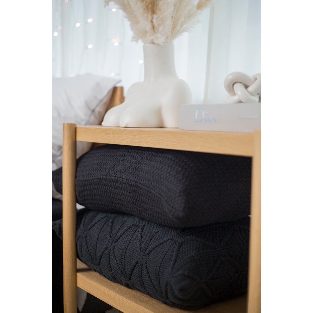 Poszewka brytyjska podłużna grafitowa, 40 x 60 cm, La Manta