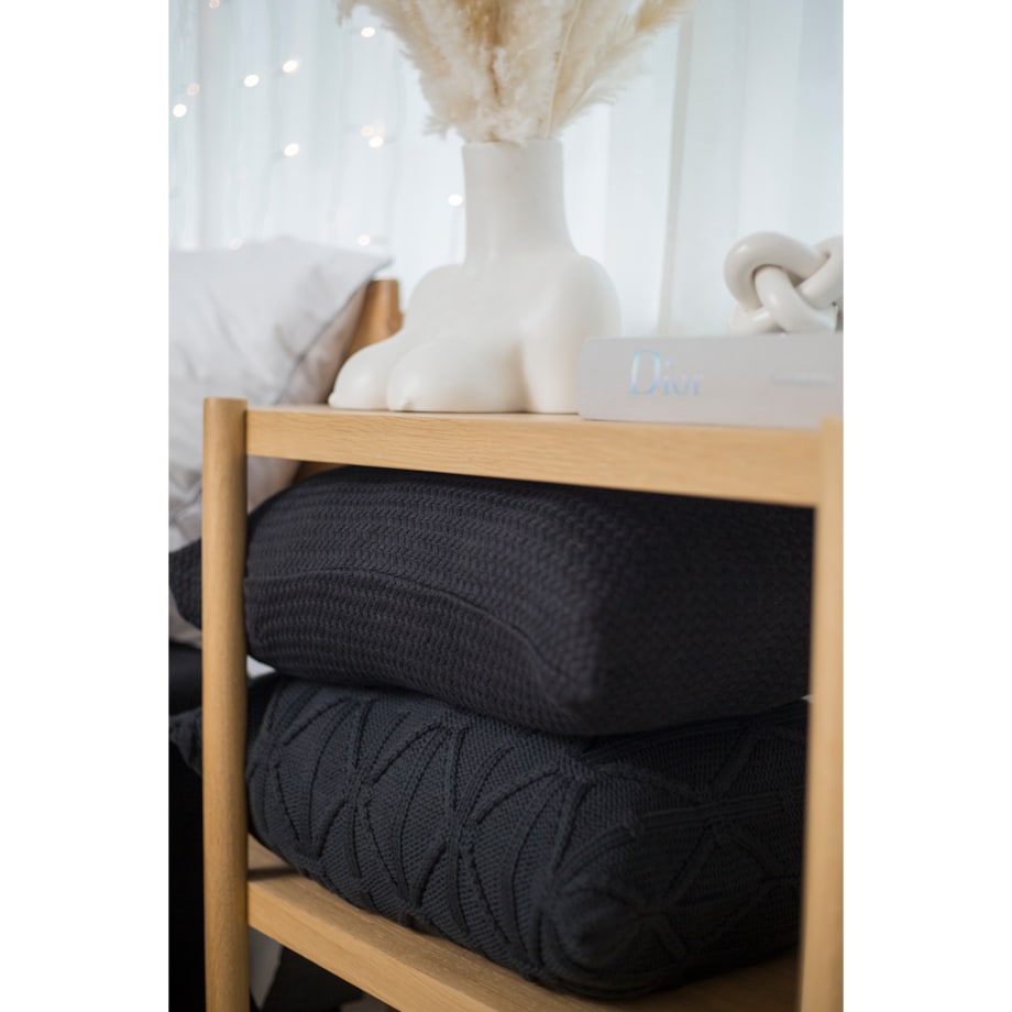 Poszewka brytyjska podłużna grafitowa, 40 x 60 cm, La Manta