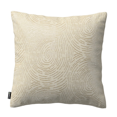 Poszewka Kinga na poduszkę 43x43 beżowo-złoty wzór