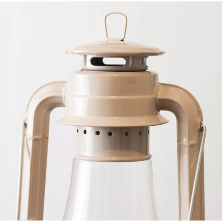 LAMPA NAFTOWA BEŻOWA WISZĄCA STOJĄCA szklana metalowa 50cm + knot