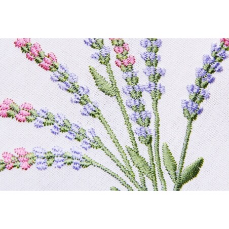 Konsimo LAVANDI Bieżnik plamoodporny, biały/zielony/czerwony/fioletowy