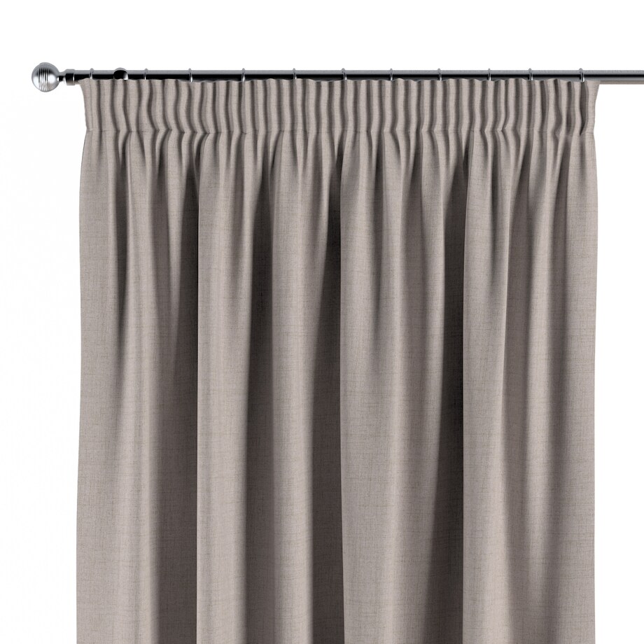 Zasłona na taśmie marszczącej 1 szt. 130x245 jasnobeżowy melanż