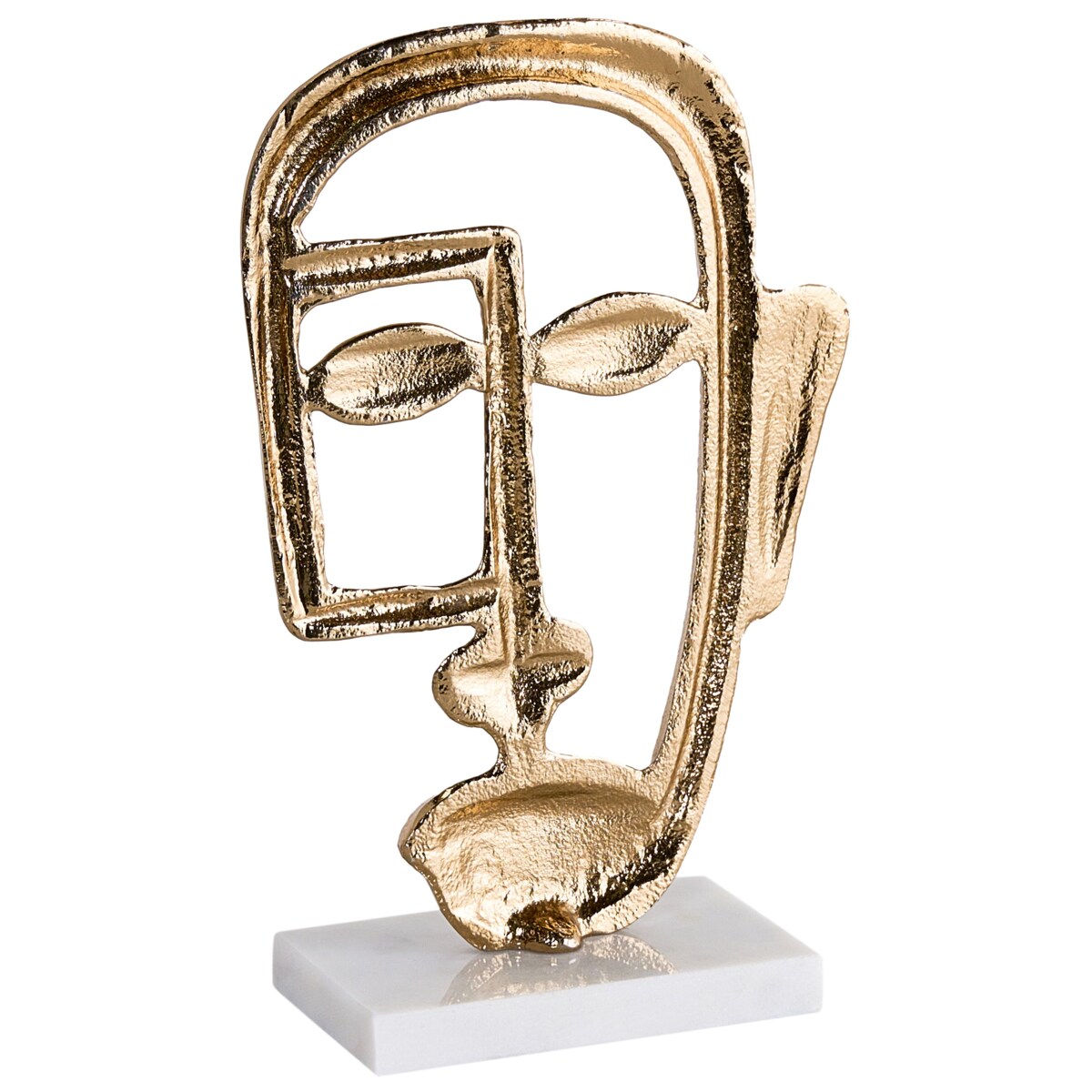 Figurka dekoracyjna Twarz MOSKO Metal Złoty