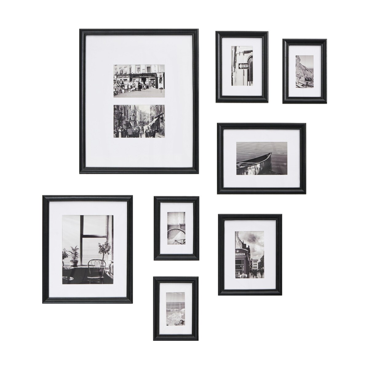 Ramka na zdjęcia GARANGO Motyw miejski Motyw morski Czarny