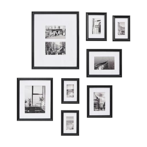 Ramka na zdjęcia GARANGO Motyw miejski Motyw morski Czarny