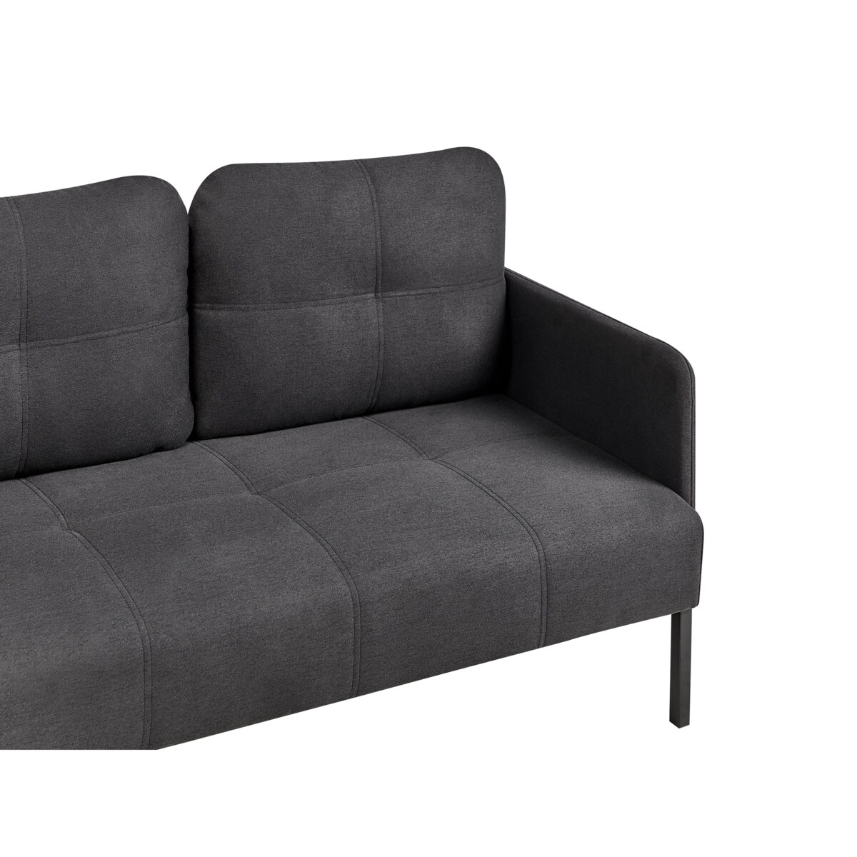 Sofa 2-osobowa ciemnoszara LAHTI