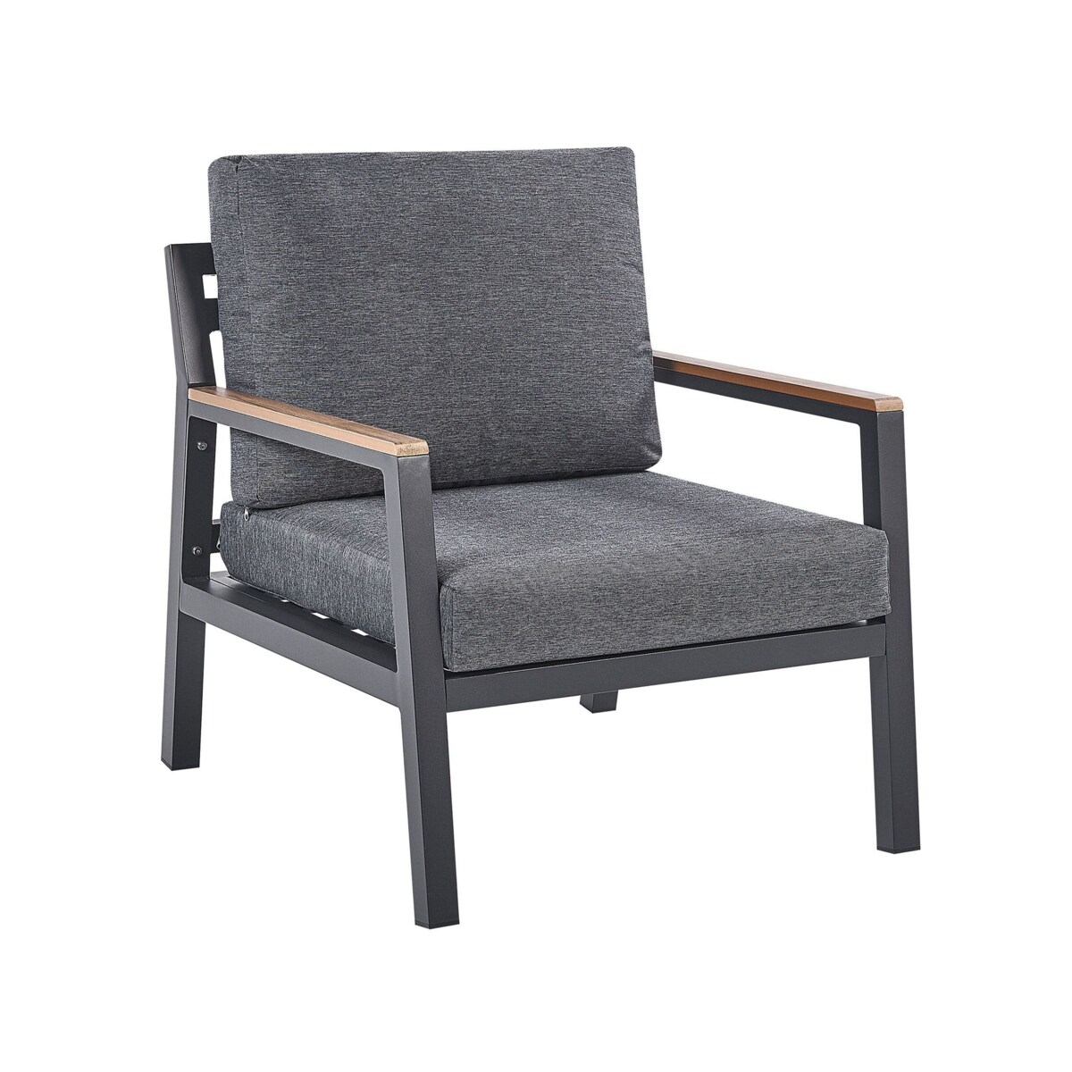 Zestaw ogrodowy 4-osobowy ciemnoszary DELIA