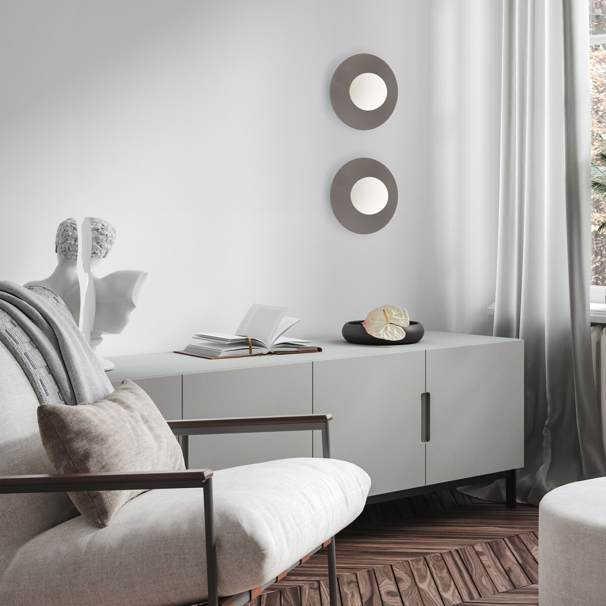 Lampa ścienno-sufitowa TK Lighting PIXI NEW BROWN 11335 brązowa, nowoczesna, G9, 2w1 do salonu i sypialni